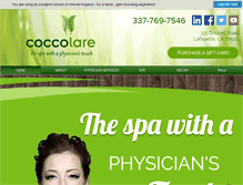 Tablet Screenshot of coccolarespa.com